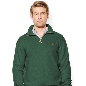 Polo Ralph Lauren Cotton Quarter-Zip Sweater - M